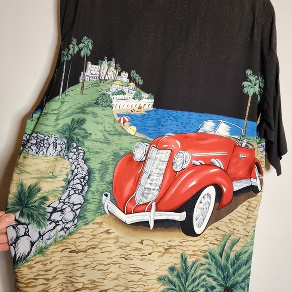 Tori Richard Auburn Speedster Classic Car short sleeve button down shirt. Large - Picture 7 of 13